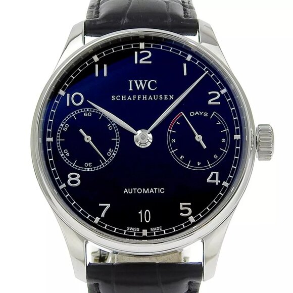 IWC Portugieser 7 Days Watches IW500109 Back schedule blackDial Stainless ... - Picture 1 of 8